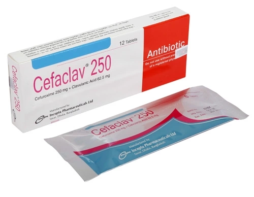 Pack Image: Cefaclav 250 mg Tablet (2 x 7)