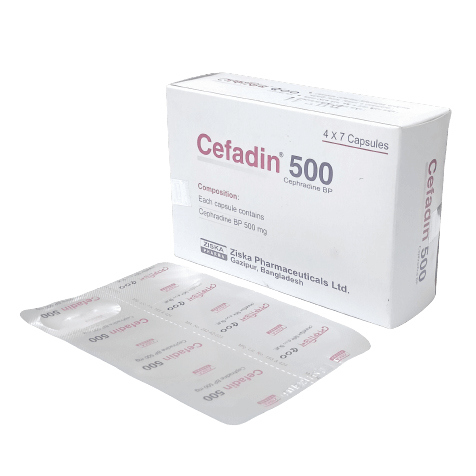 Pack Image: Cefadin 500 mg Capsule (7 x 4)
