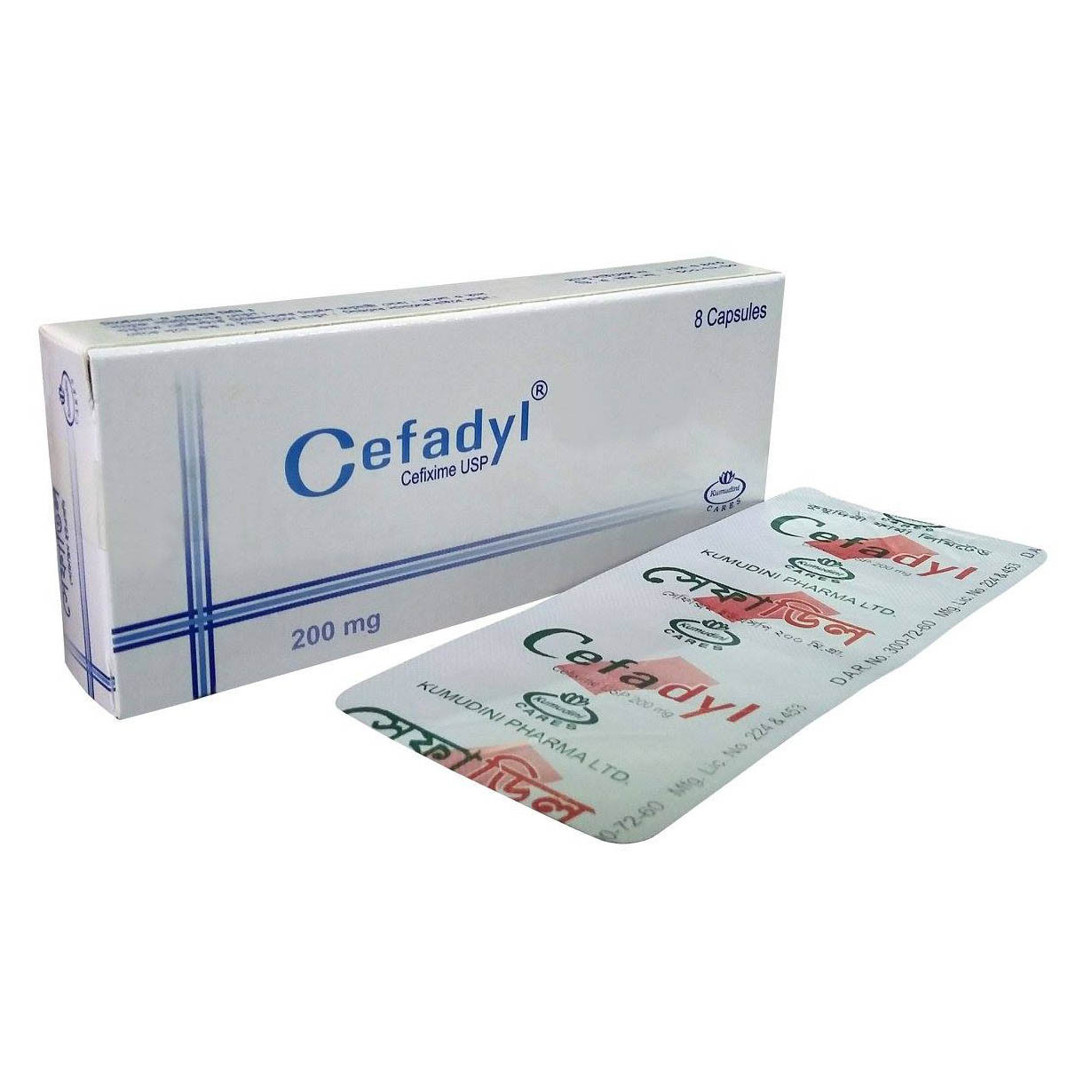 Pack Image: Cefadyl 200 mg Capsule (3 x 6)