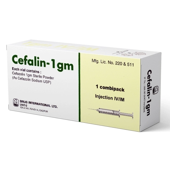 Pack Image: Cefalin 1 gm Injection (1 gm vial)