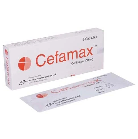 Pack Image: Cefamax 400 mg Capsule (2 x 4)