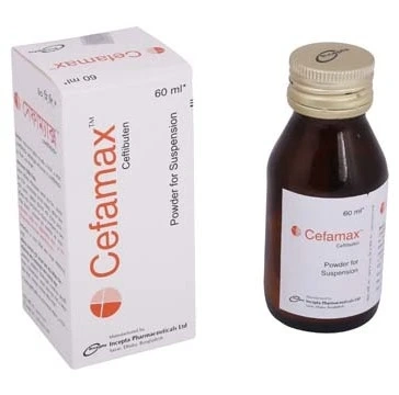 Pack Image: Cefamax 90 mg Suspension (60 ml bottle)