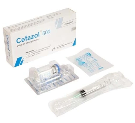 Pack Image: Cefazol 500 mg Injection (500 mg vial)