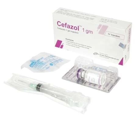 Pack Image: Cefazol 1 gm Injection (1 gm vial)