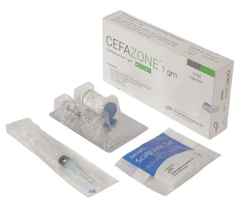 Pack Image: Cefazone 1 gm Injection (1 gm vial)
