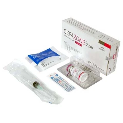 Pack Image: Cefazone 2 gm Injection (2 ml vial)