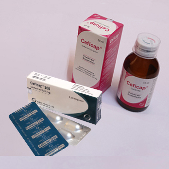Pack Image: Ceficap 100 mg Suspension (50 ml bottle)