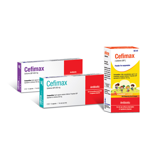 Pack Image: Cefimax 400 mg Capsule (2 x 6)