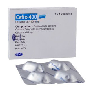 Pack Image: Cefix 400 mg Capsule (1 x 6)