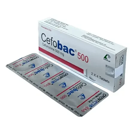 Pack Image: Cefobac 500 mg Tablet (2 x 4)