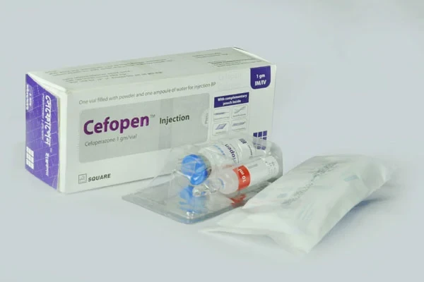 Pack Image: Cefopen 1 gm Injection (1 gm vial)