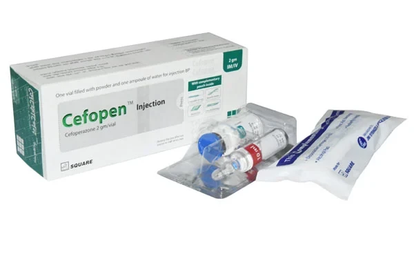 Pack Image: Cefopen 2 gm Injection (2 gm vial)