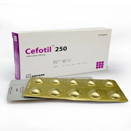 Pack Image: Cefotil 250 mg Tablet (2 x 10)