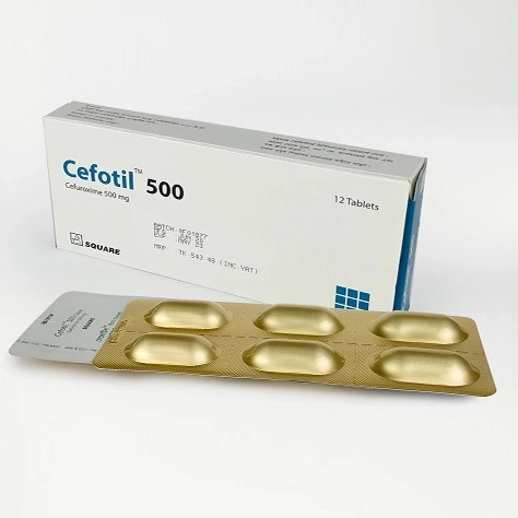 Pack Image: Cefotil 500 mg Tablet (2 x 6)