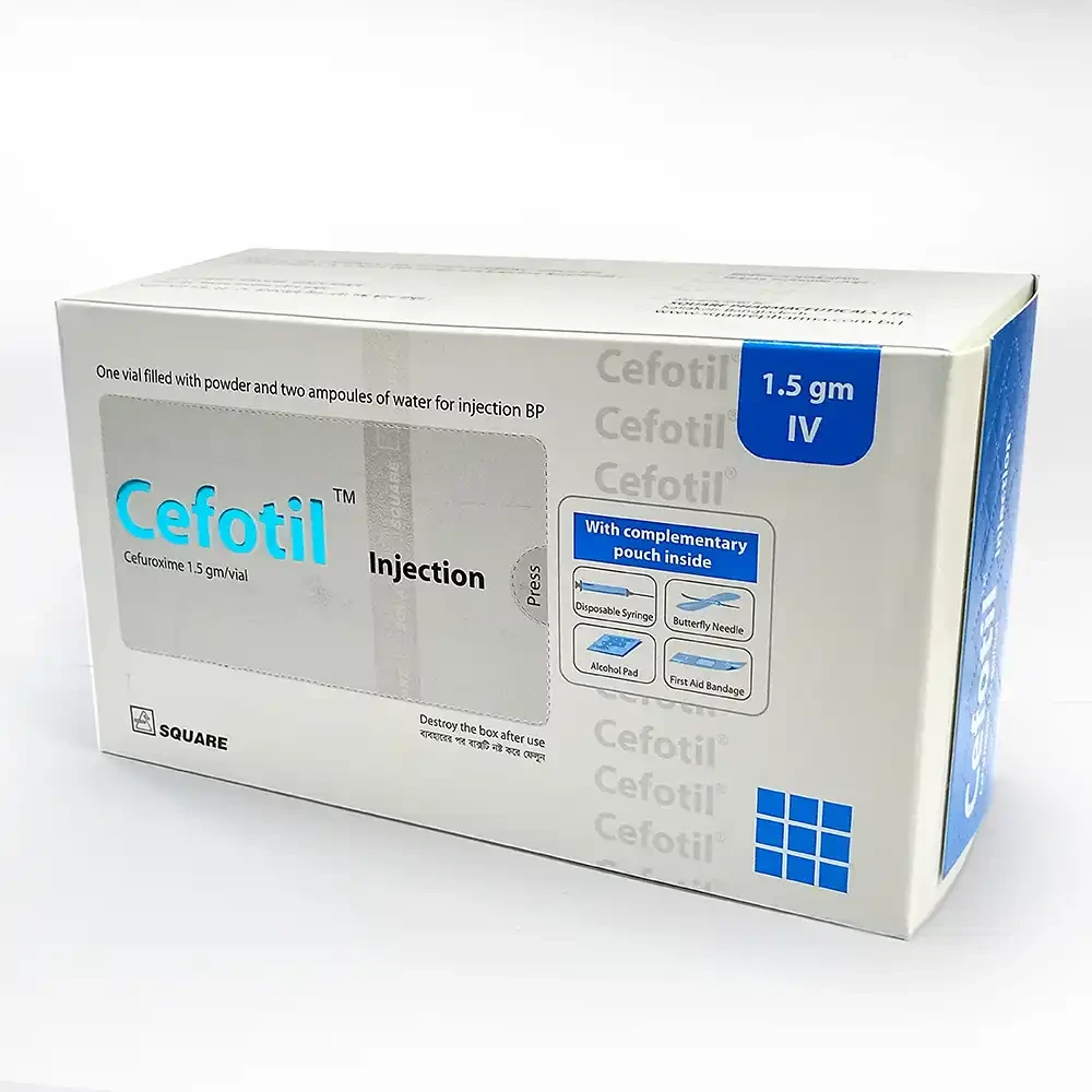 Pack Image: Cefotil 1.5 gm Injection (1.5 gm vial)