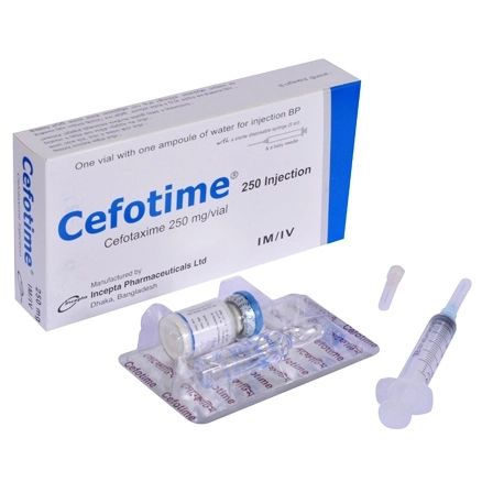 Pack Image: Cefotime 250 mg Injection (250 mg vial)