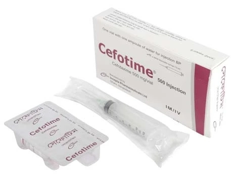 Pack Image: Cefotime 500 mg Injection (500 mg vial)