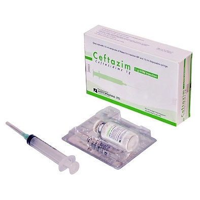 Pack Image: Ceftazim 1 gm Injection (1 gm vial)