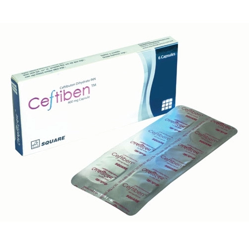 Pack Image: Ceftiben 400 mg Capsule (1 x 6)