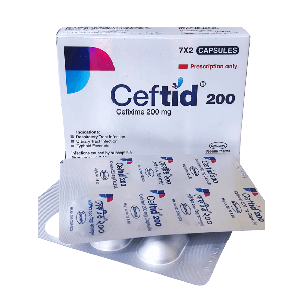 Pack Image: Ceftid 200 mg Capsule (2 x 7)