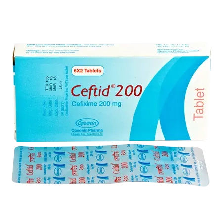 Pack Image: Ceftid 200 mg Tablet (2 x 7)