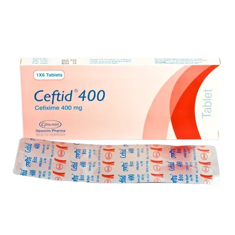 Pack Image: Ceftid 400 mg Tablet (1 x 7)