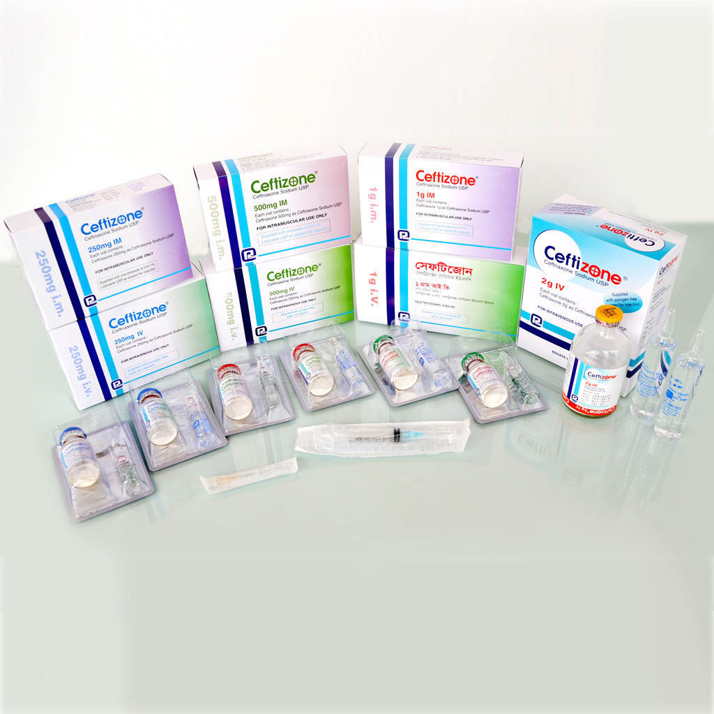 Pack Image: Ceftizone 2 gm Injection (2 gm vial)