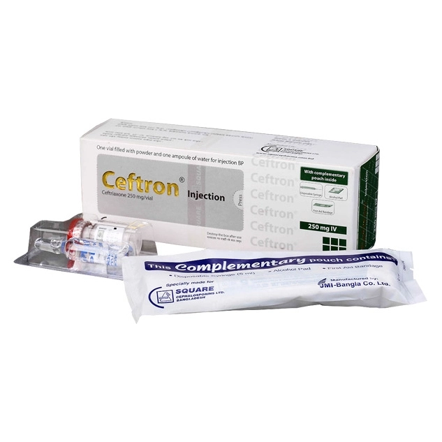 Pack Image: Ceftron 250 mg Injection (250 mg vial)