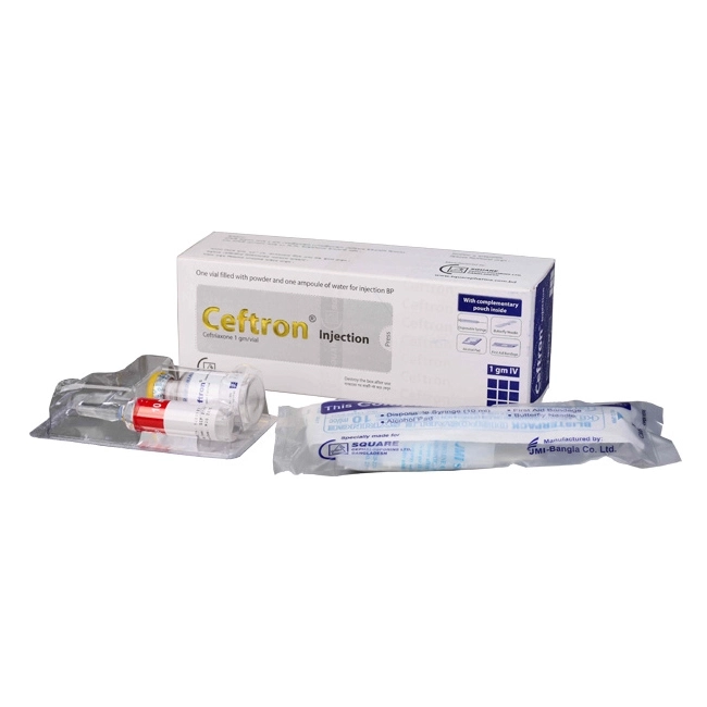 Pack Image: Ceftron 1 gm Injection (1 gm vial)