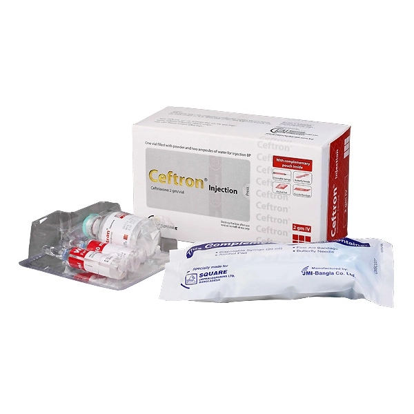 Pack Image: Ceftron 2 gm Injection (2 gm vial)