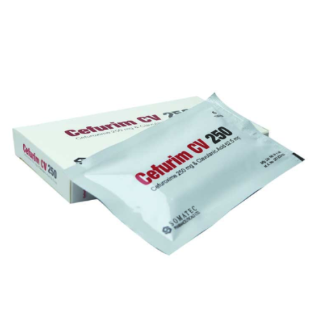 Pack Image: Cefurim CV 250 mg Tablet (2 x 6)