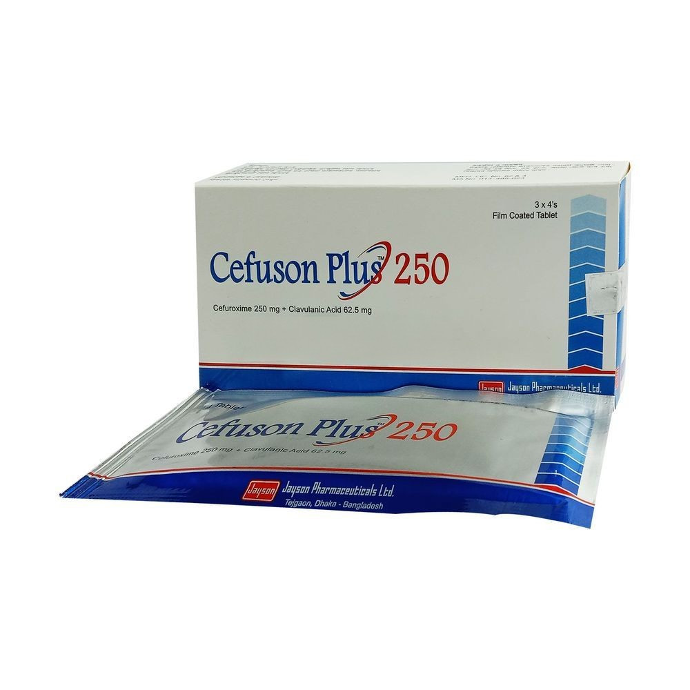 Pack Image: Cefuson Plus 250 mg Tablet (3 x 4)