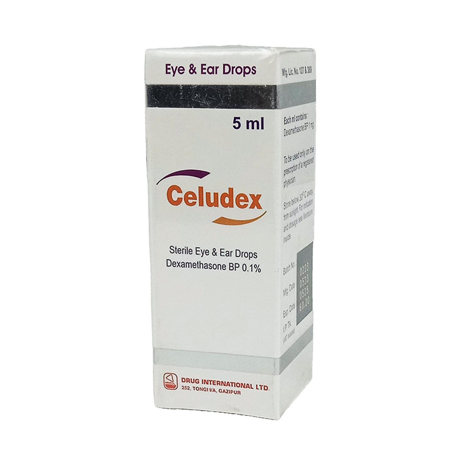 Pack Image: Celudex 0.1% Eye Drop (5 ml drop)