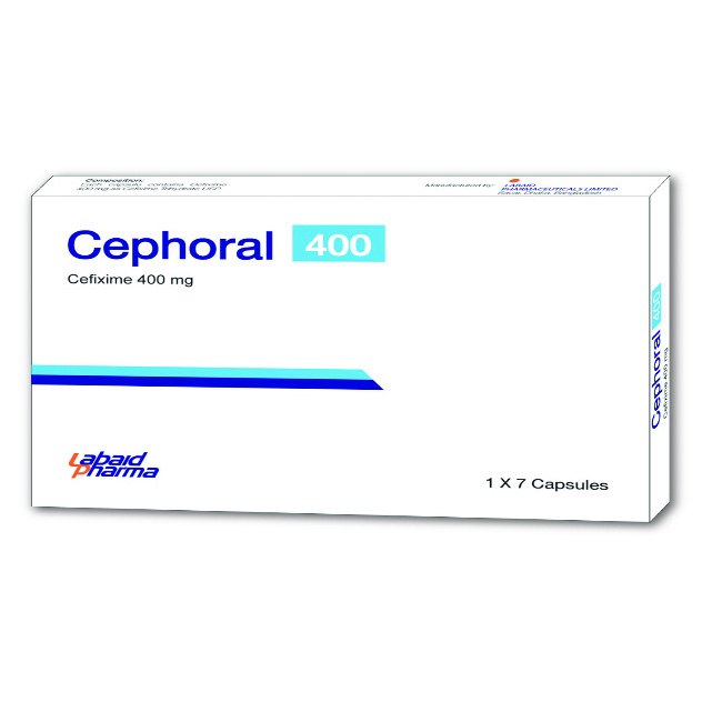 Pack Image: Cephoral 400 mg Capsule (1 x 7)