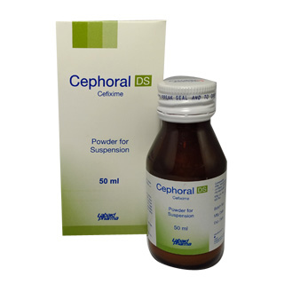 Pack Image: Cephoral DS 200 mg Suspension (50 ml bottle)