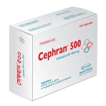 Pack Image: Cephran 500 mg Capsule (4 x 7)