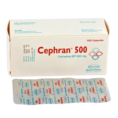 Pack Image: Cephran 500 mg Capsule (4 x 7)