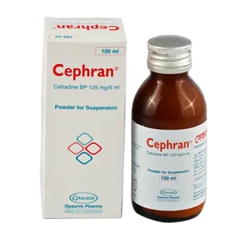 Pack Image: Cephran 125 mg Suspension (100 ml bottle)