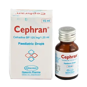 Pack Image: Cephran 125 mg Pediatric Drop (15 ml bottle)