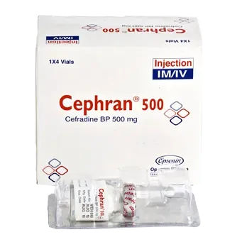 Pack Image: Cephran 500 mg Injection (500 mg vial)