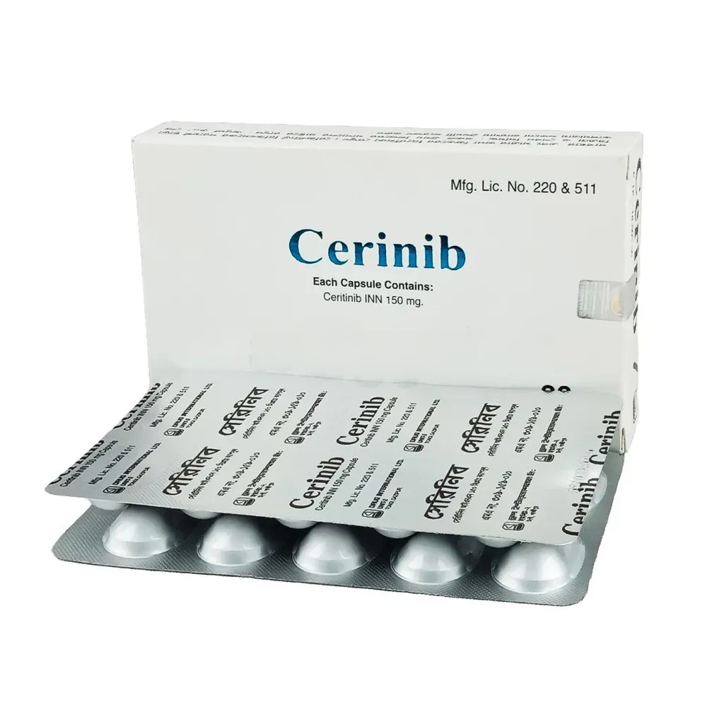 Pack Image: Cerinib 150 mg Capsule (1 x 30)
