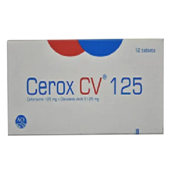 Pack Image: Cerox CV 125 mg Tablet (2 x 6)