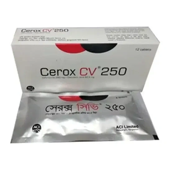 Pack Image: Cerox CV 250 mg Tablet (2 x 7)
