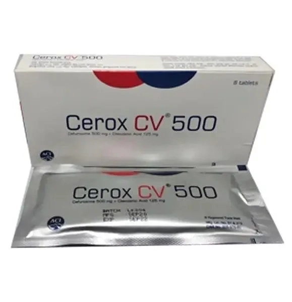 Pack Image: Cerox CV 500 mg Tablet (2 x 7)