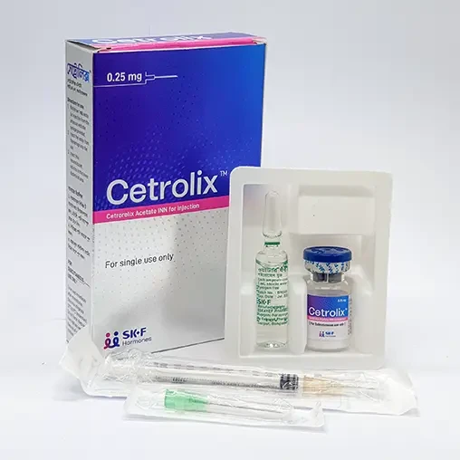 Pack Image: Cetrolix 250 mcg Injection (250 mcg vial)