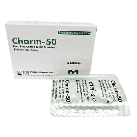Pack Image: Charm 50 mg Tablet (1 x 4)