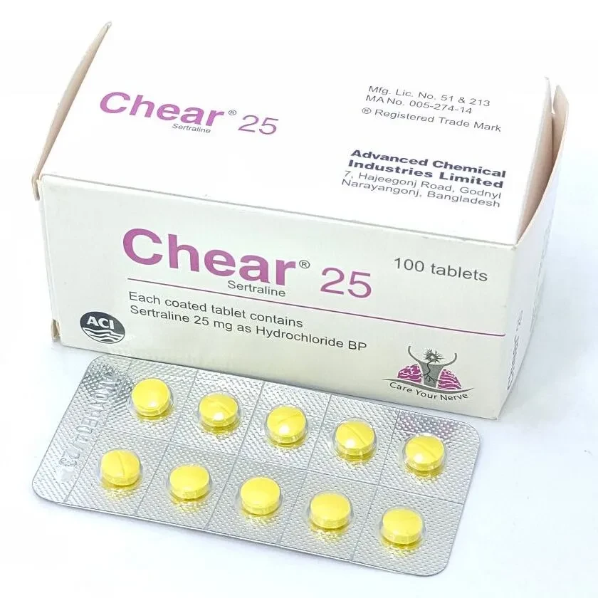 Pack Image: Chear 25 mg Tablet (10 x 10)