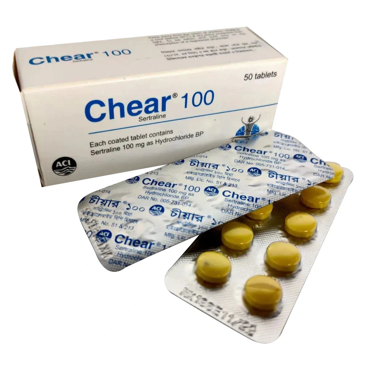 Pack Image: Chear 100 mg Tablet (5 x 10)