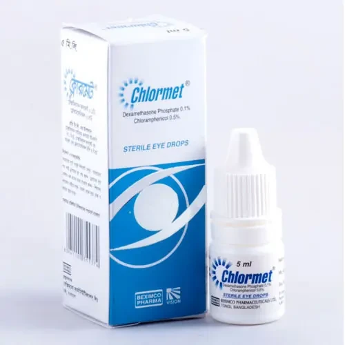 Pack Image: Chlormet 0.1% 0.5% Eye Drop (5 ml drop)