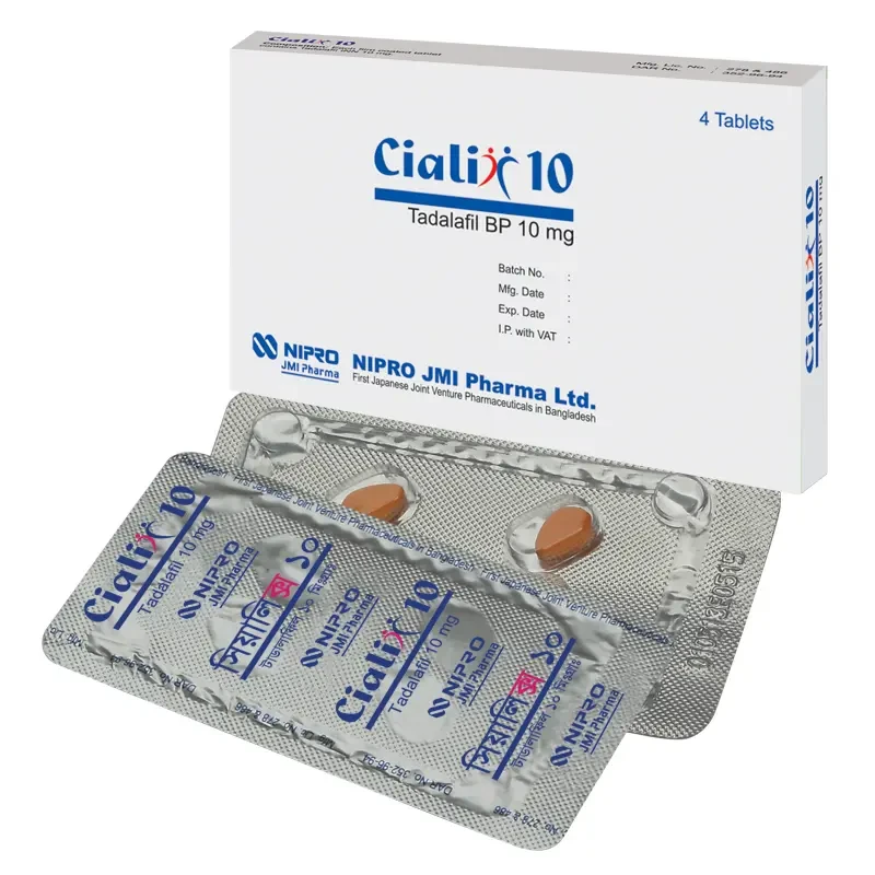 Pack Image: Cialix 10 mg Tablet (1 x 4)